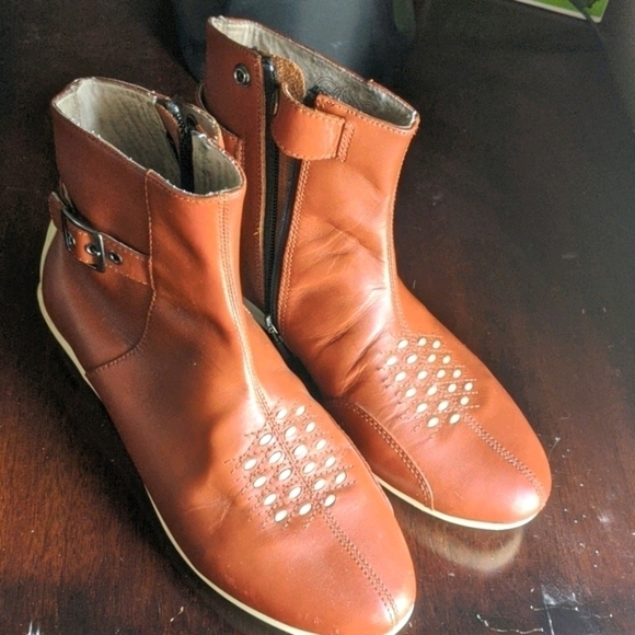 Icon Brown Women's Motorcycle Boots US 8 - Picture 1 of 5